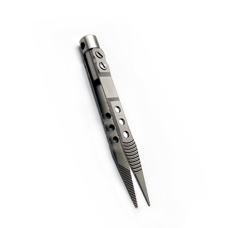 Titanium Tweezer EDC Portable Antiskid Anti-Static Pocket Tool Outdoor Camping