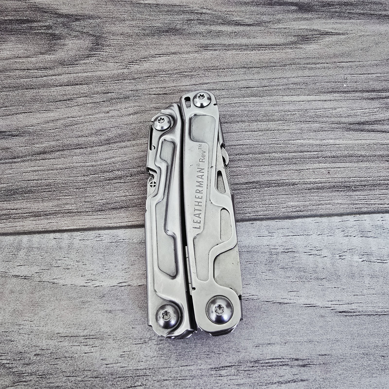 Leatherman Rev Multi-Tool Silver Pocket Knife Hiking Heavy-duty