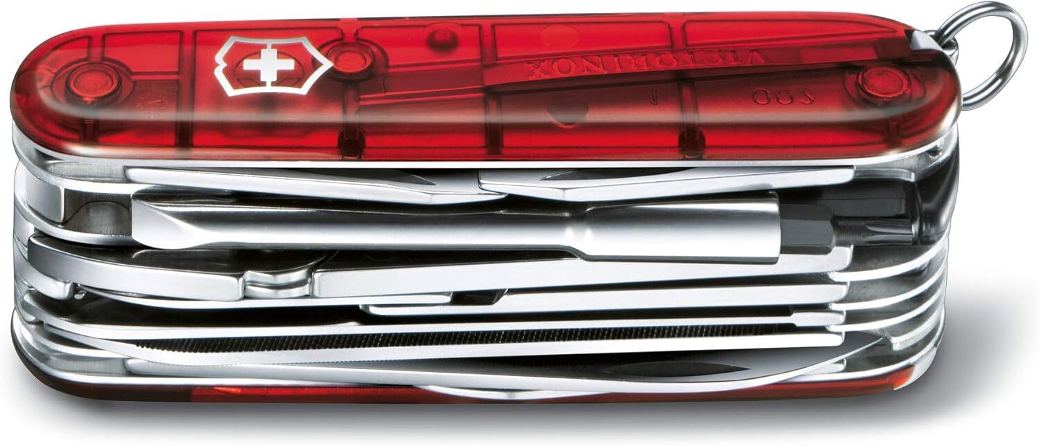 Victorinox Cybertool 34 Swiss Army Knife Translucent Red Multi-Tool New Japan