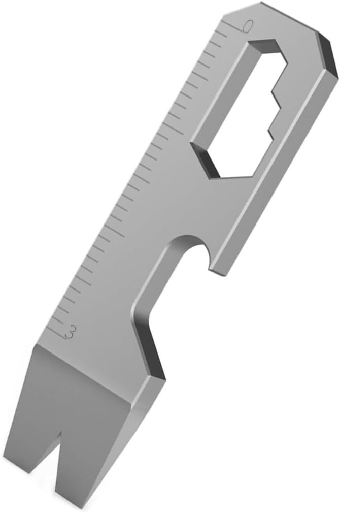 EDC Pocket Pry Bar Keychain Multi Tool, Titanium Small EDC Pry Bar for Keychains