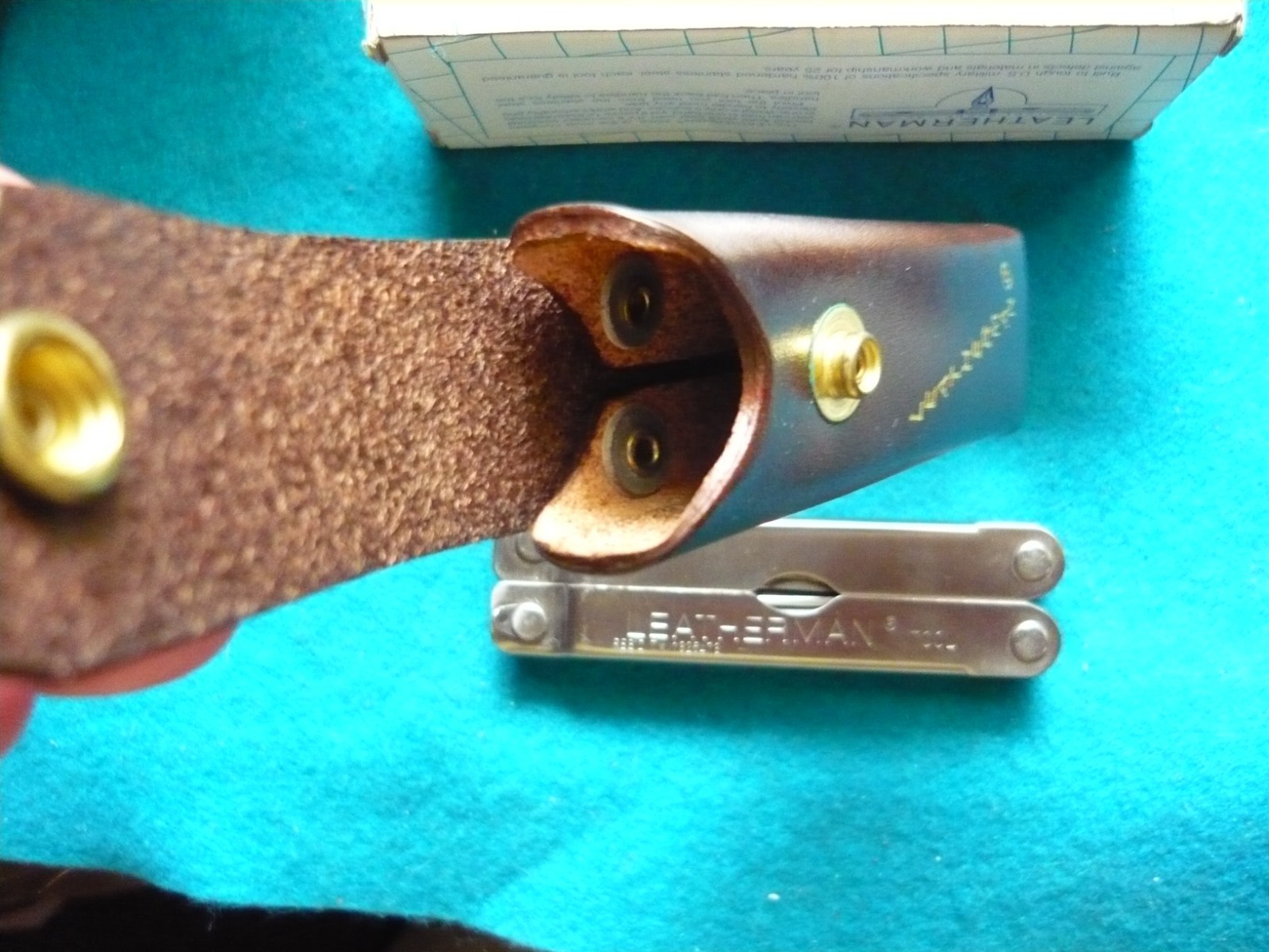 ***Leatherman BIG LETTER PST Multi-Tool -Japan NIB***Dk Brown sheath