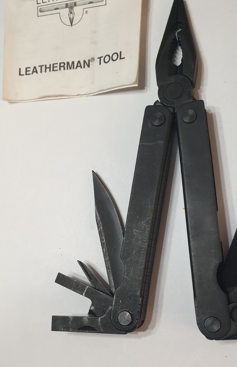 🔥🔥🔥 Leatherman Gen 1 PST BO Black Retired Very Rare Mint Not Used