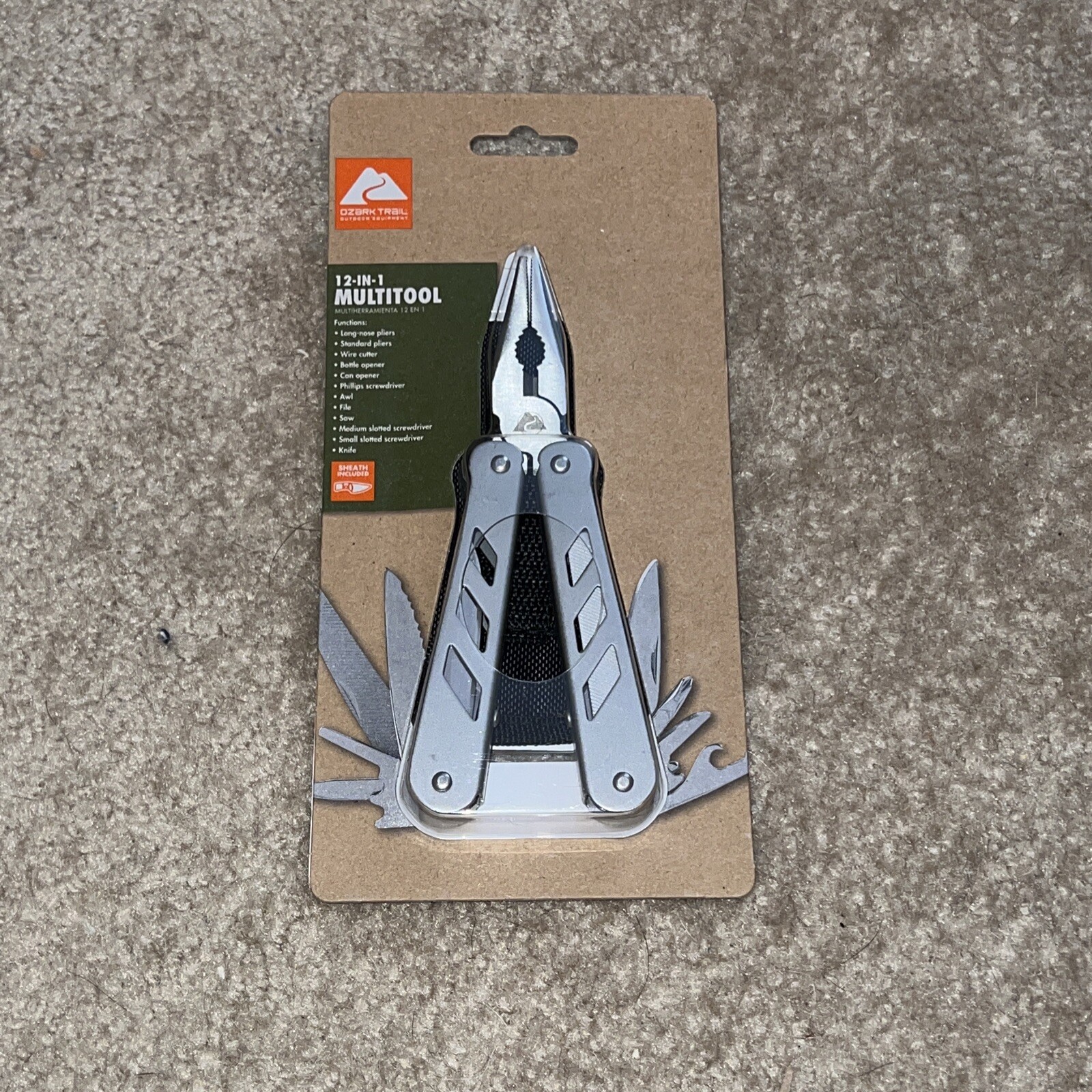 Ozark Trail 12 in 1 Multi-Tool Stainless Holder Outdoor Equipment Multi Tool