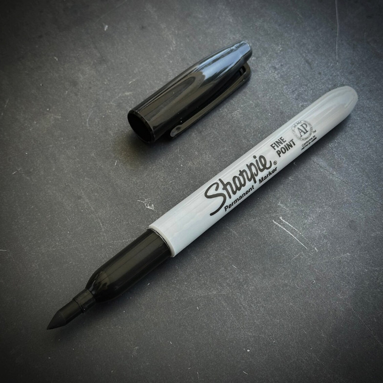 Marlin Spike – Black G10 Sharpie Pen – EDC Tool – Paracord Knot Tool