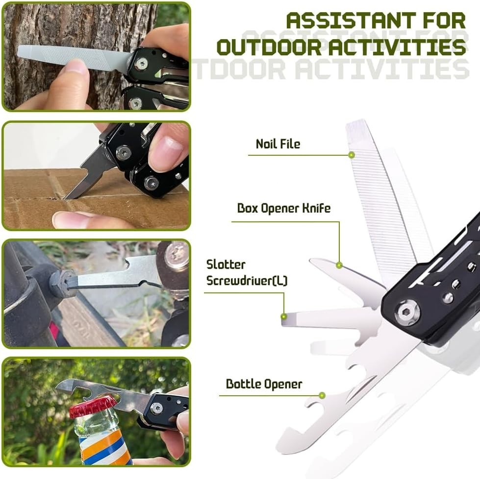 14 in 1 Multitool Pliers Gives One Whistle as a Gift, Professional Pocket Pli…