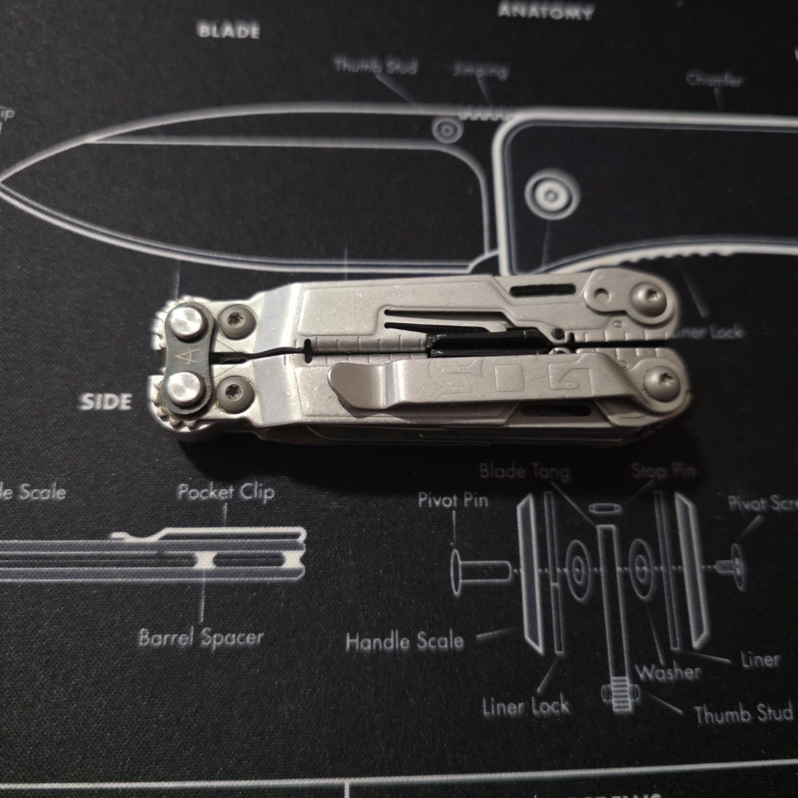 SOG PowerPint EDC Tool Compact Lightweight W/ 18 Multitools In One