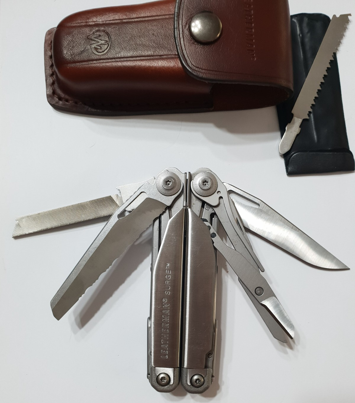 🔥🔥🔥 Leatherman Surge Gen1 Large Leather Sheath Retired Collectable Very Rare