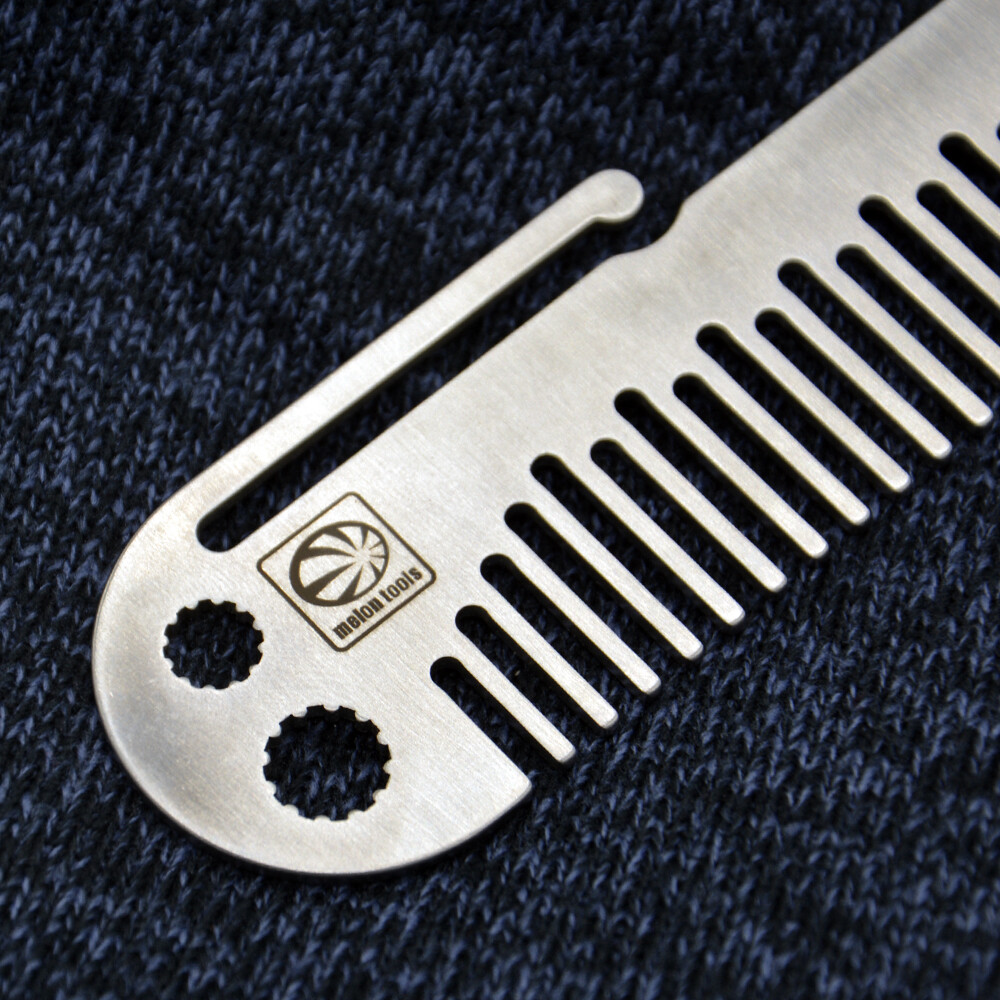 Tactical Beard Comb Stainless Steel Multitool Redneck MOLLE Outdoor EDC Tools