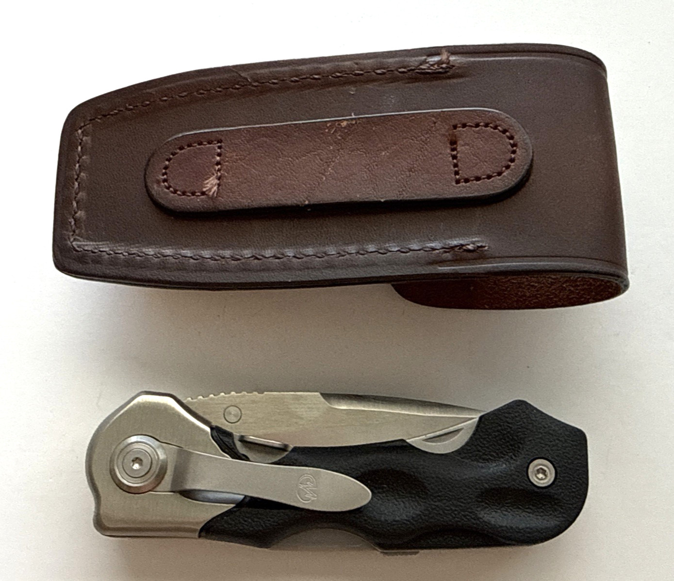 Leatherman K502x Folding Knife Leather Sheath USA