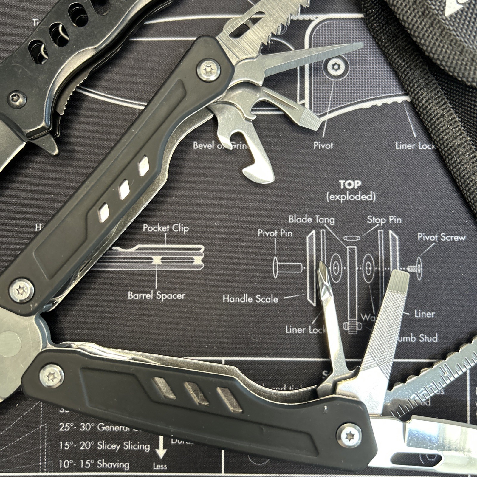 Ozark Trail 12 in 1 Multi Tool & A/O Rescue Pocketknife Camping Hiking Lot of 2