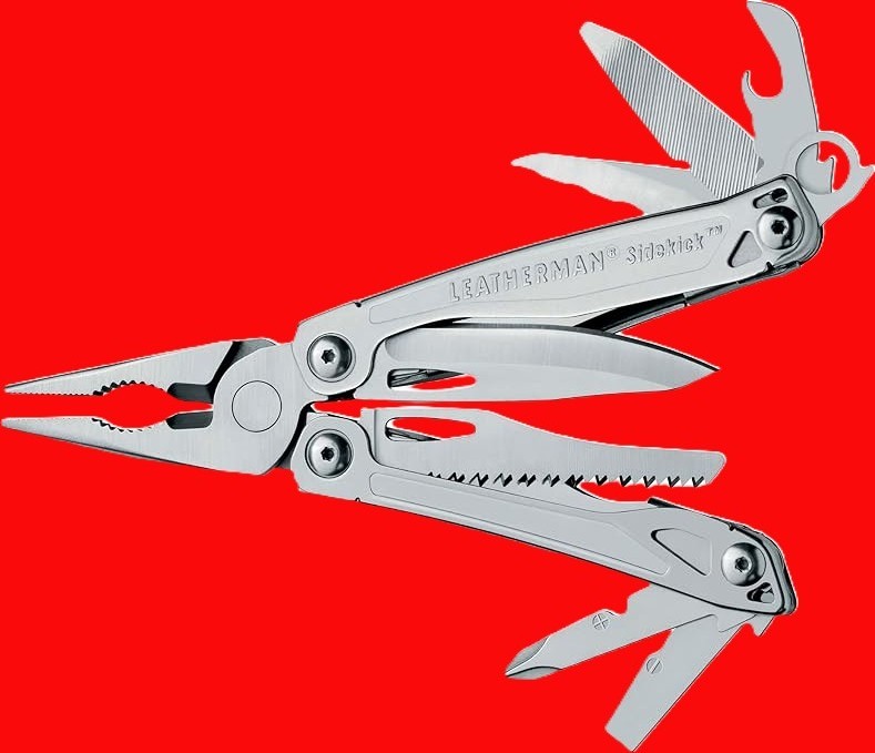 LEATHERMAN SIDEKICK – STAINLESS – MULTIPURPOSE PLIERS – 14 TOOLS – BrandNew 2025