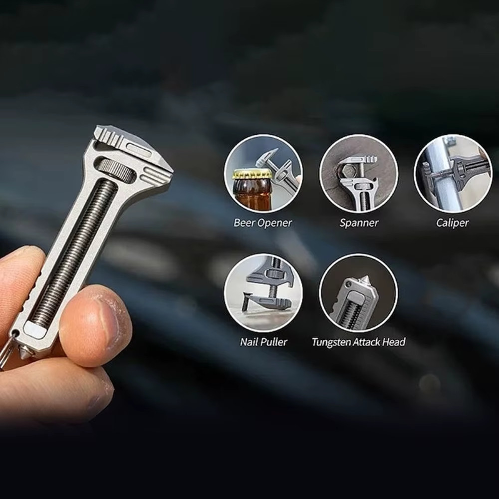 1PC EDC Multi Tool Compact Multitool Portable Tool Key Ring Chain Pocket Cutter