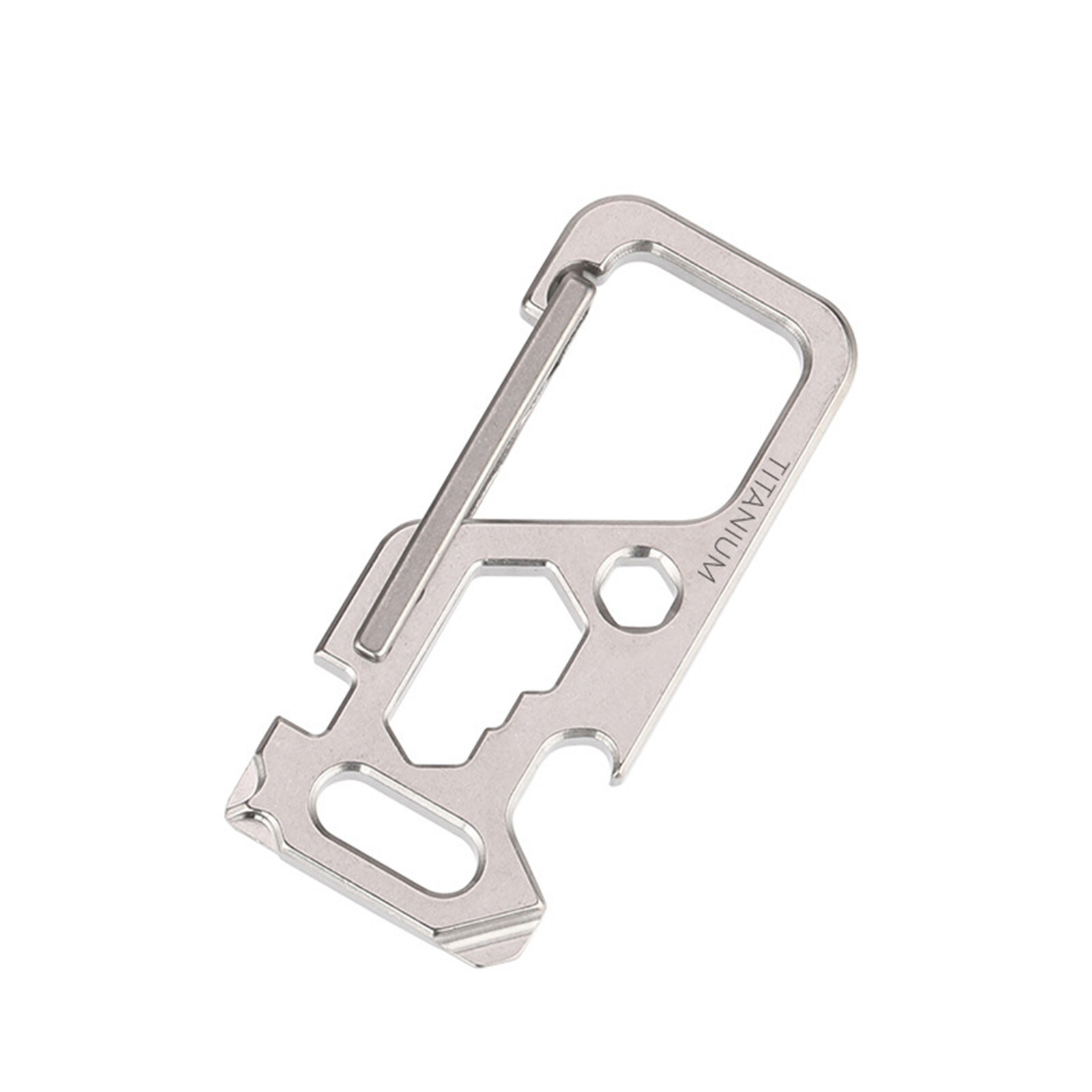 TC4 Titanium Mechanic Key Chain Carabiner Opener Outdoor Camping Multi EDC Tool