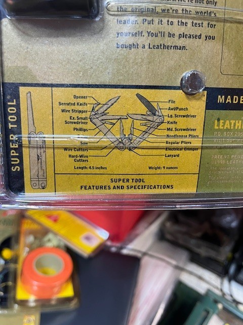 Collectible ‘98 Leatherman Original Super Tool Multitool Sheath Sealed