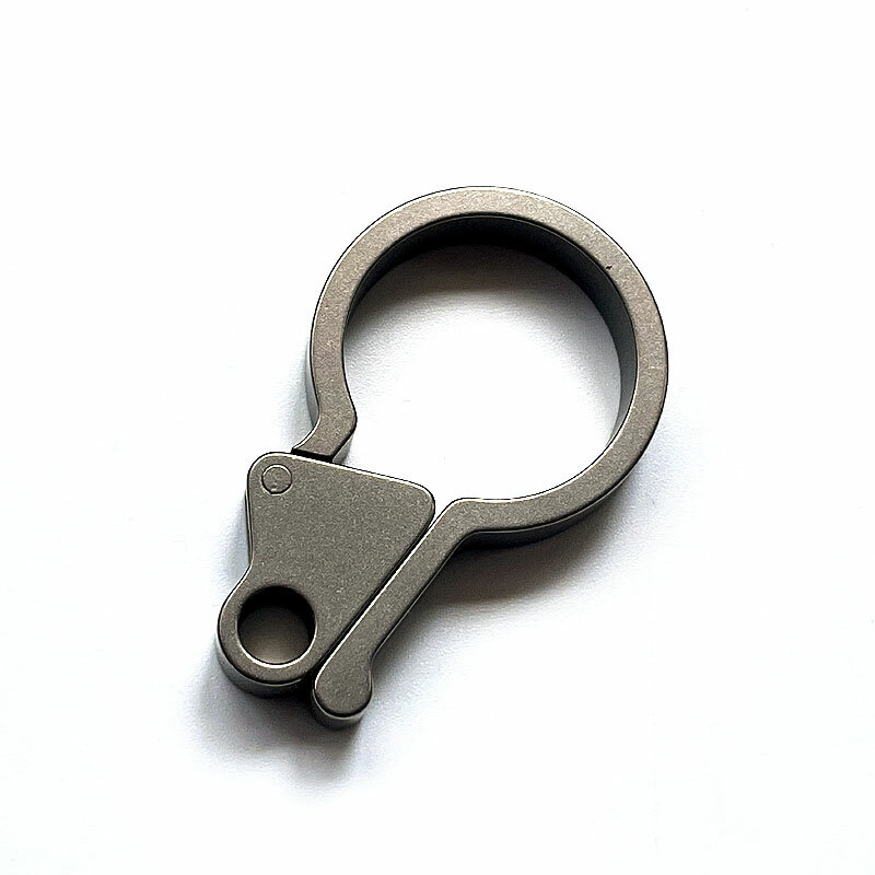 Titanium Alloy Side Open Keychain Tool EDC DIY Pendant Hanging Buckle HangingEDC