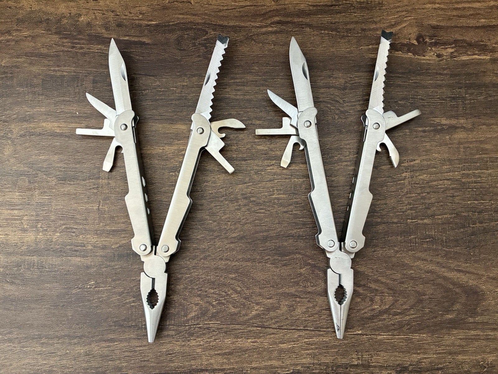 Unbranded Multi -Tool Stainless With Sheath Lot Of 2