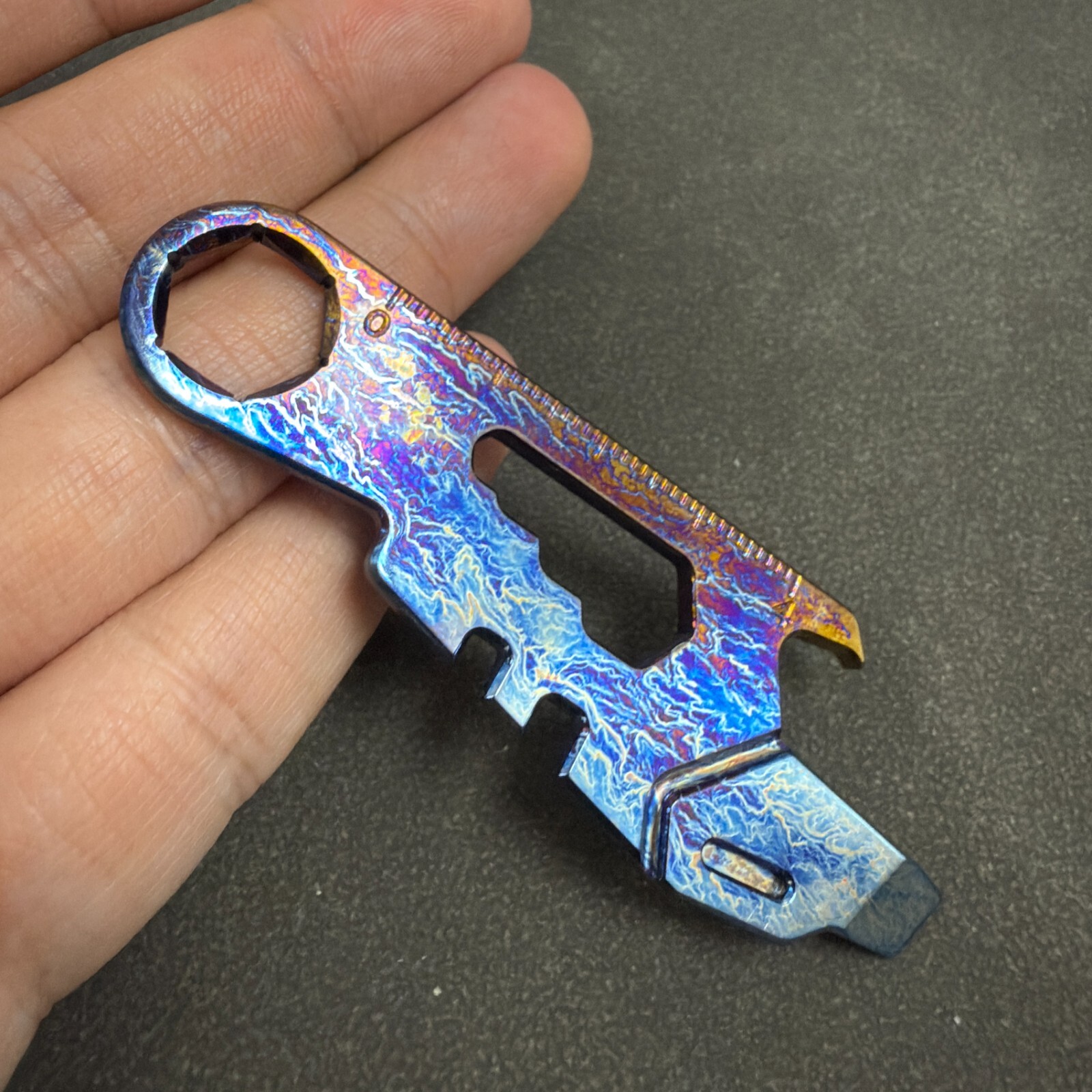 RIHE Design TC4 Titanium Rod EDC Bottle Opener Crowbar -Color