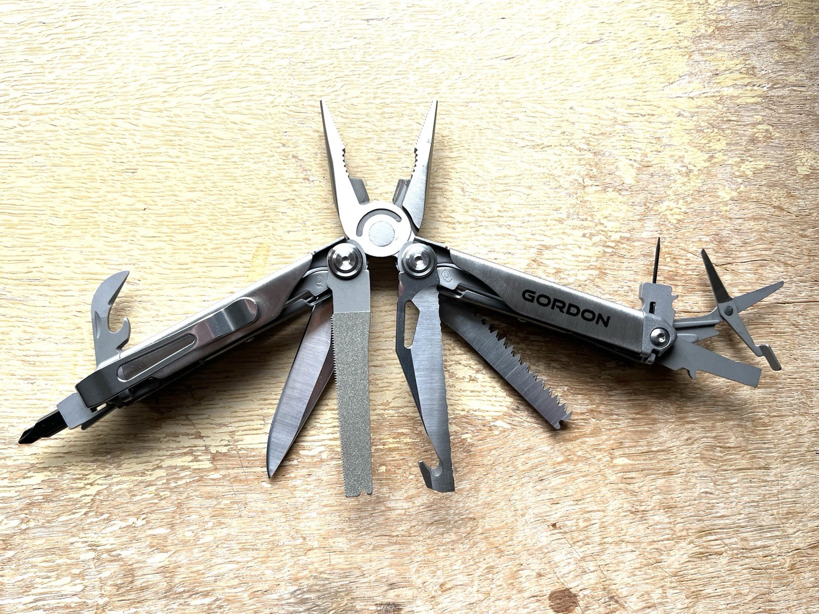 Gordon 20-in-1 Stainless Steel Multi-Tool With Bit Set And 1/4” Hex Adapter