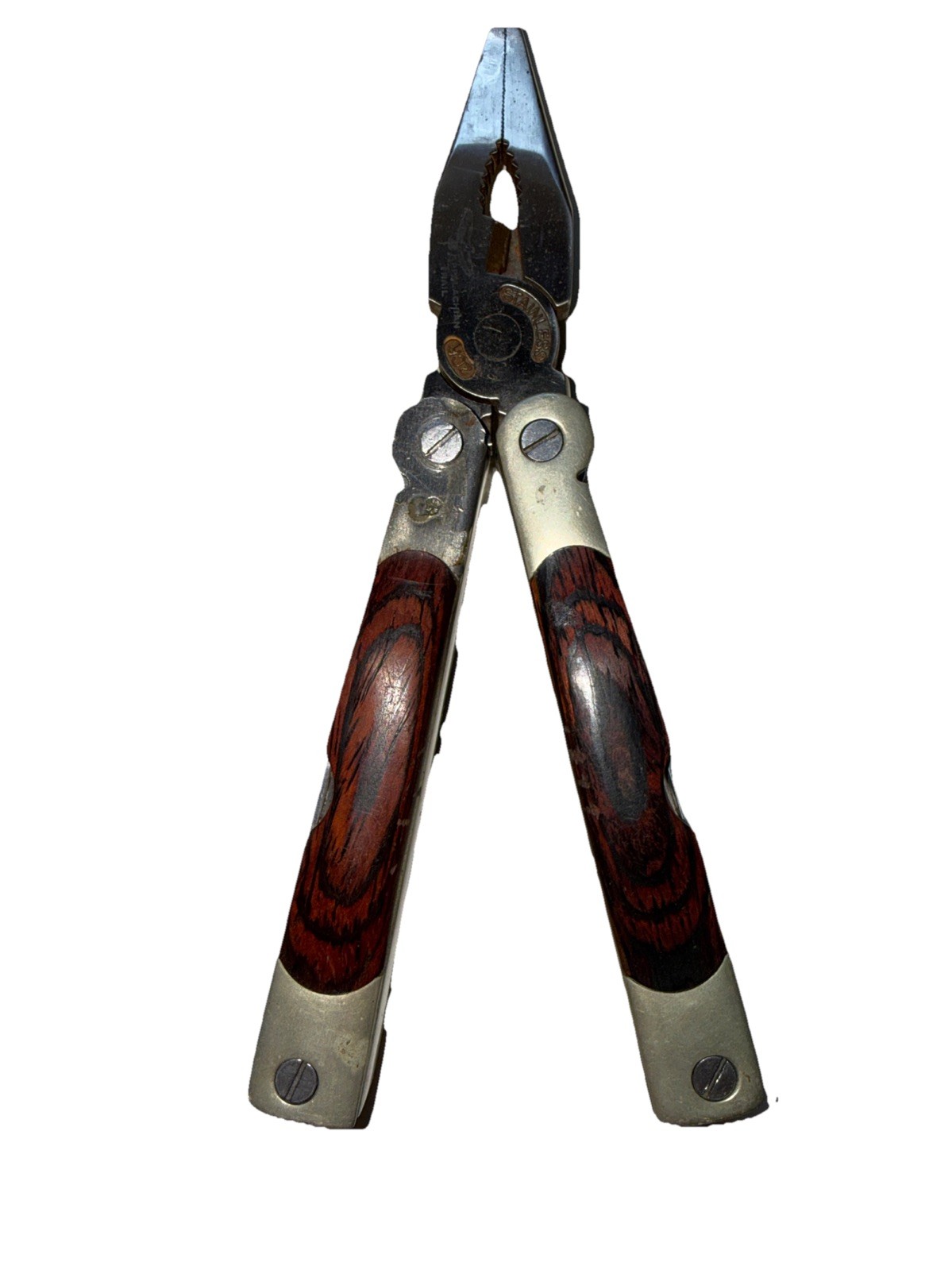 Winchester 2CR Big Wood Multi-Tool Wood Grain Grips & Nylon Sheath