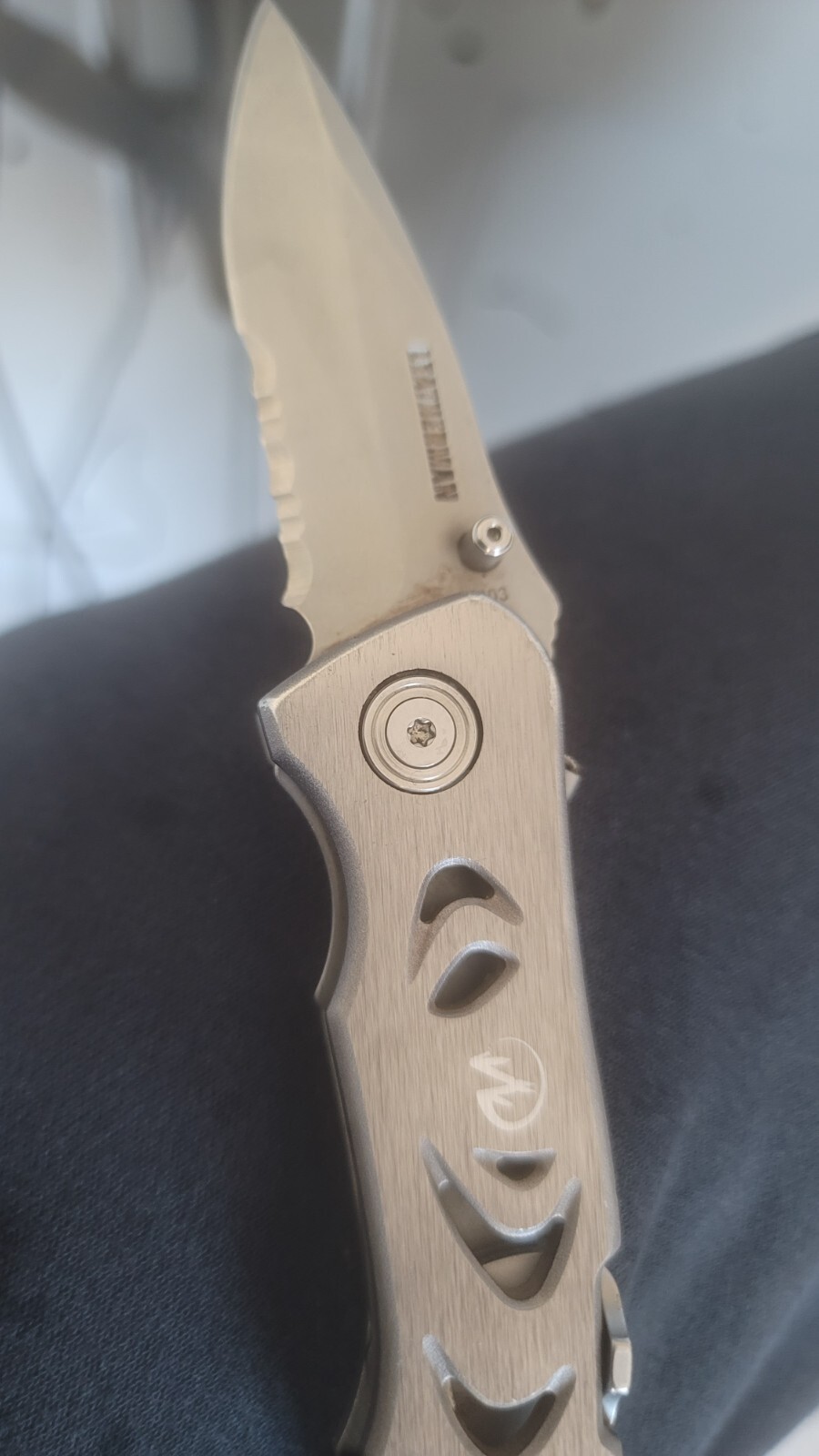 Vintage Leatherman C303 Combo Knife w/Aluminum Body, Blade Launcher, 420HC Blade