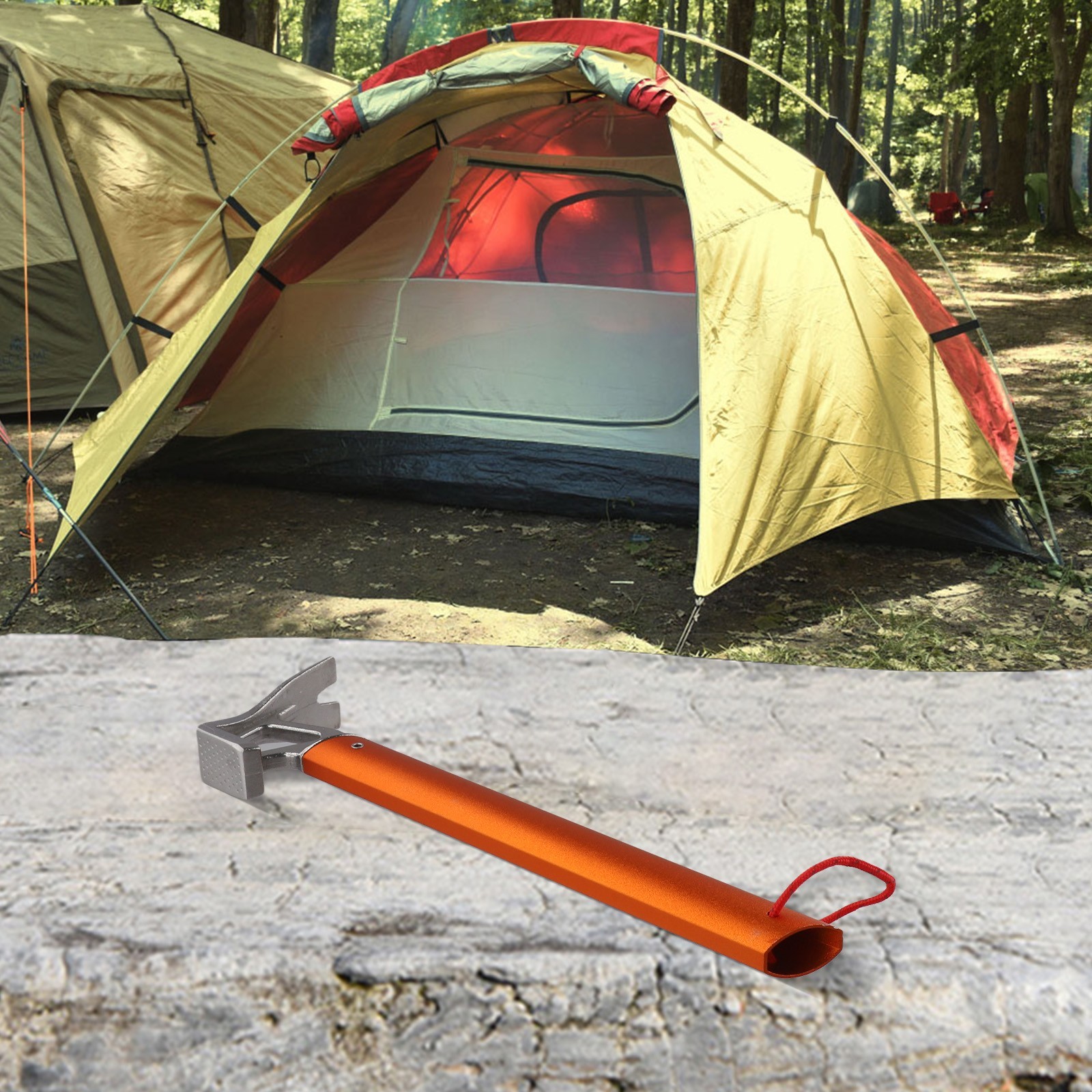 Compact and Lightweight Camping Tent Hammer Ideal for Hiking and Backpacking