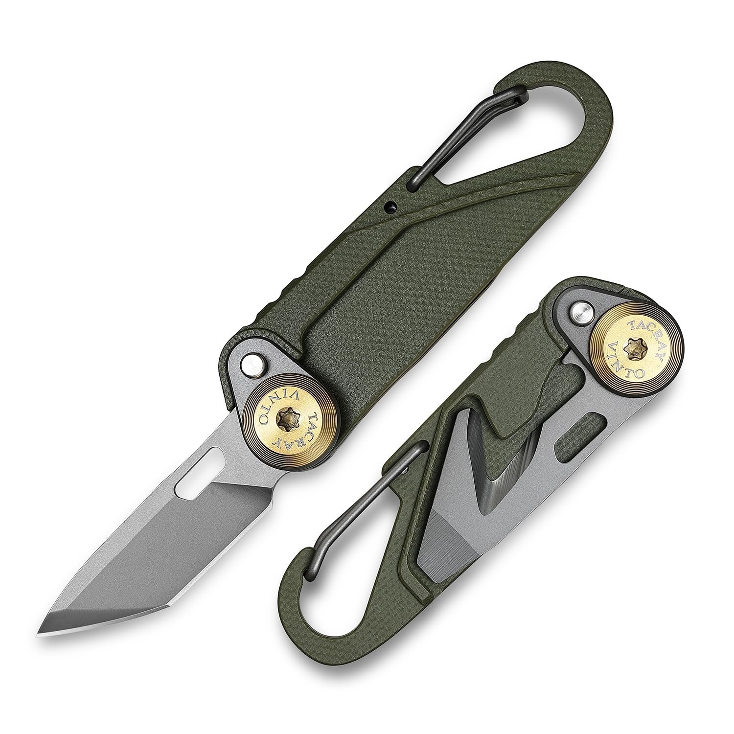 5-in-1 Compact Pocket Knife Multitool – Utility Knife, Seatbelt Cutter, Bottle O