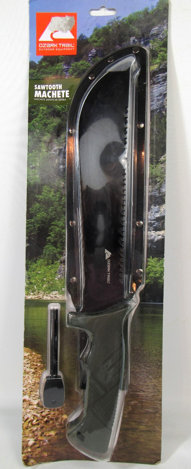 Ozark Trail Model 5031 10″ Saw Tooth Machete with Sheath and Fire Starter