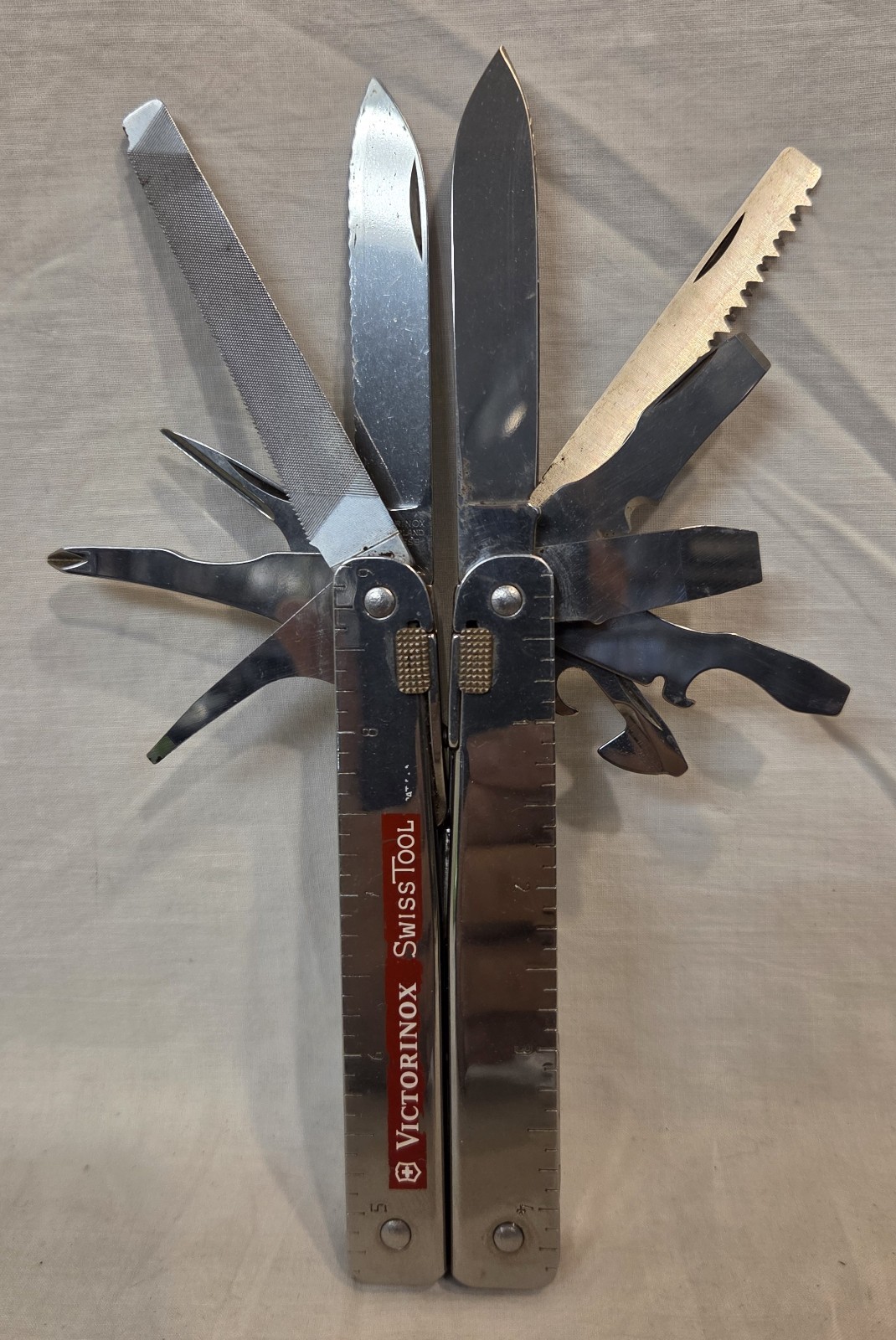 Victorinox SwissTool Swiss Army Knife Multi Tool Pliers, Ruler, Knife + used