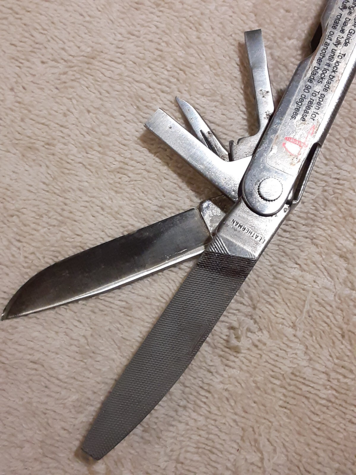1996 LEATHERMAN SUPER TOOL VINTAGE MULTI-TOOL 0996 SAW PLIERS KNIFE + MORE