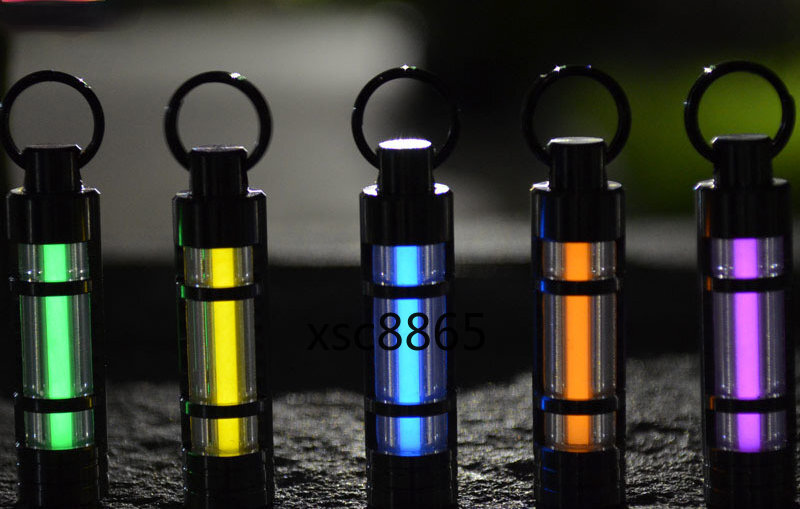 Titanium Key Chain Outdoor Life Saving Tool 25 Year Emergency Light New
