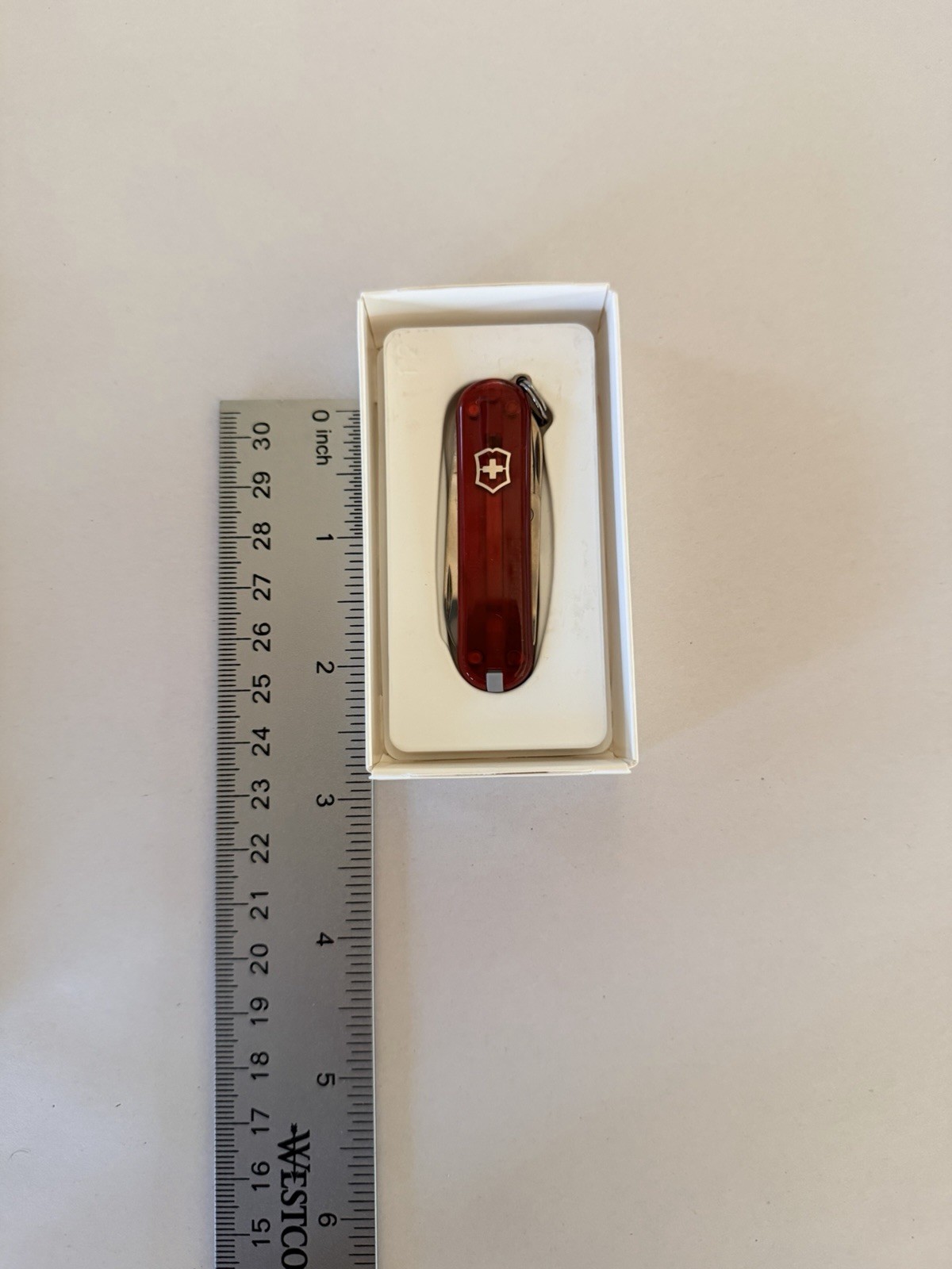 Lot of 3 Victorinox Classic SD Pocket Knife 2-1/4″, Translucent Ruby VN54211