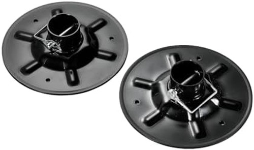 Qty (2) 377962 Replacement Rear Jack Foot Pad with Attachment Pins,9″ Diamete…