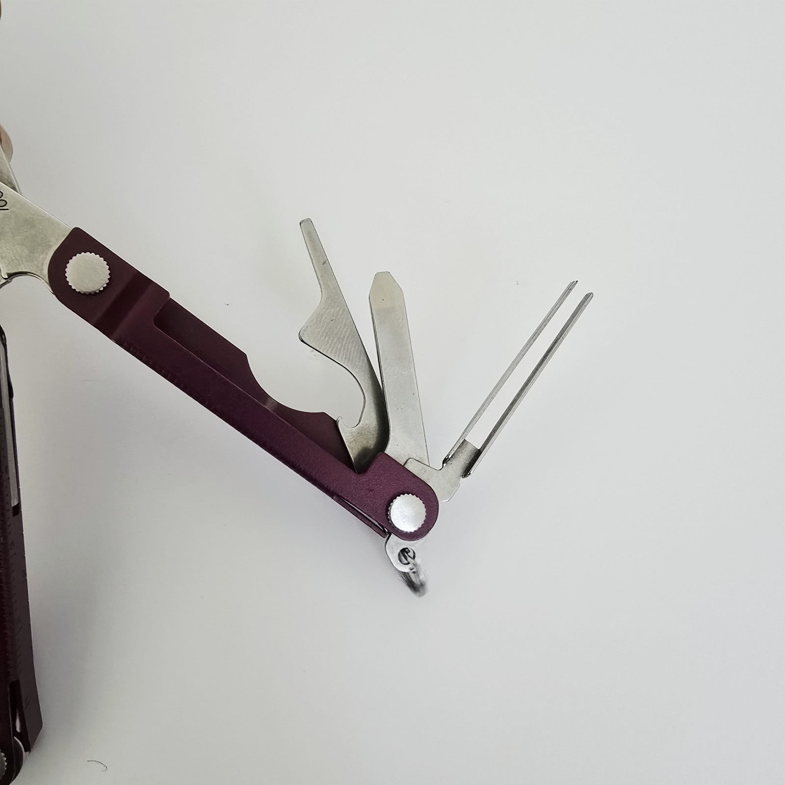 Leatherman Micra Multi-Tool Knife Scissors Key Ring Cherry Red