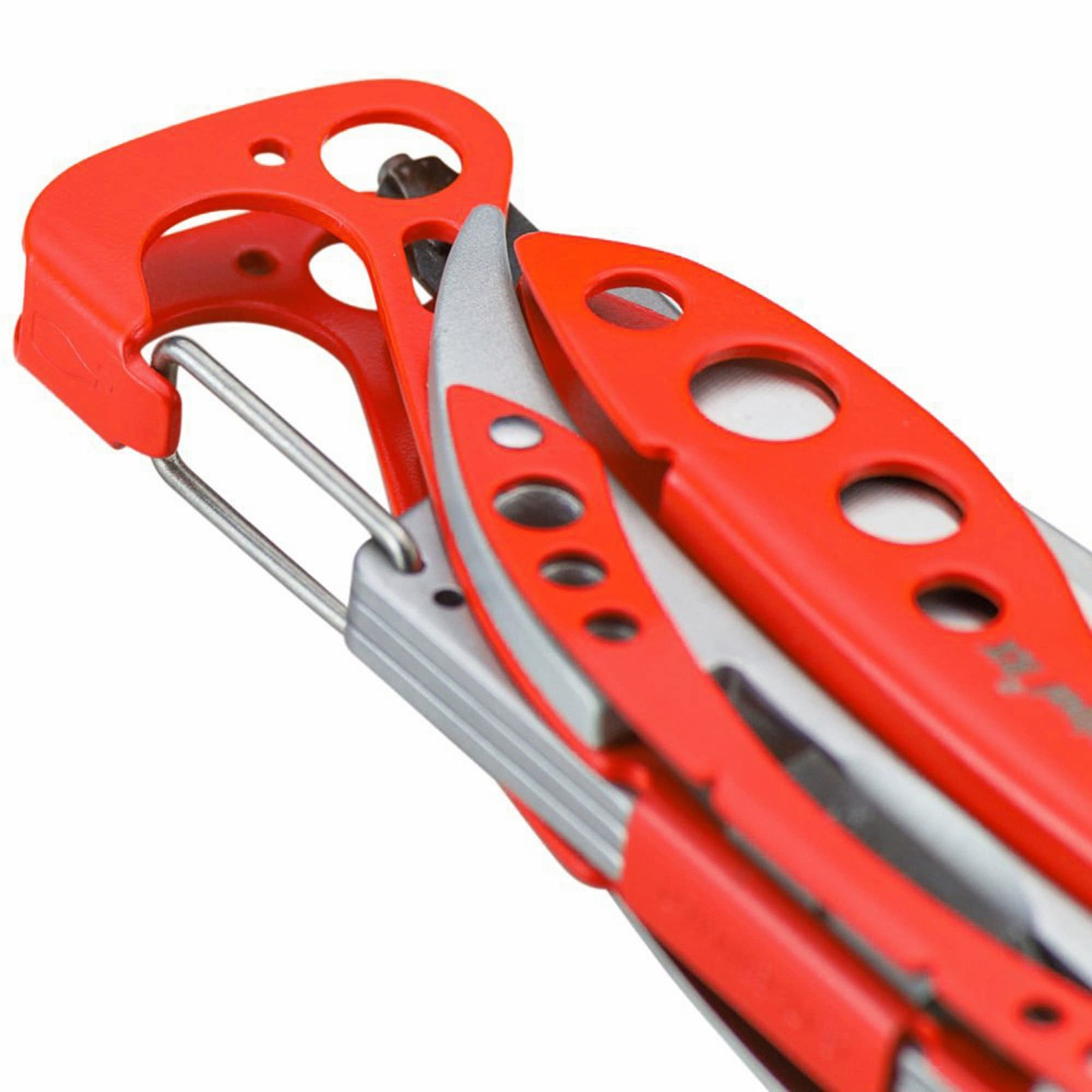 Skeletool RX Multitool with Serrated Knife and Glass Breaker, Red