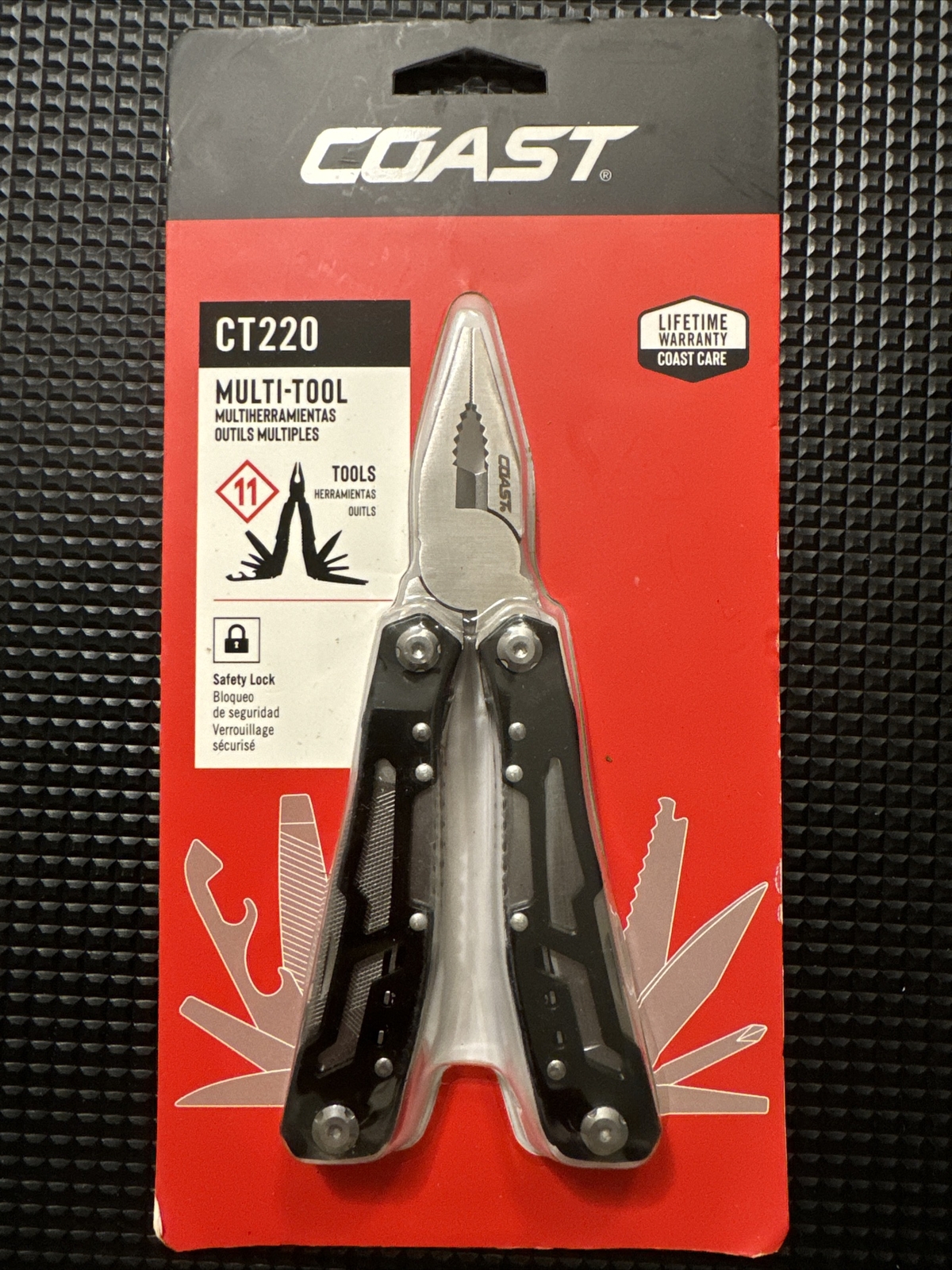 COAST CT220 11-in-1 Multi-Tool and Multi-Plier, knife Stainless Steel BRAND NEW!