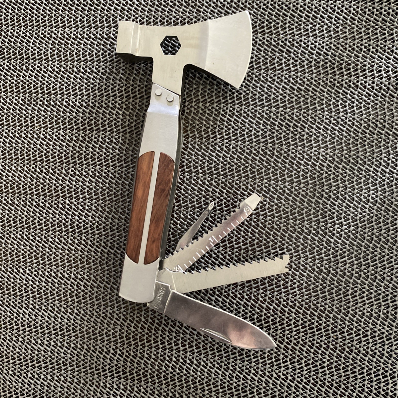 Sheffield Stainless Steel Hatchet Multi Tool w/ Nylon Sheath