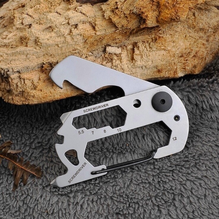 Multi Function Purpose Keyring Keychain Escape Tool Wrench Key Ring Chain Travel