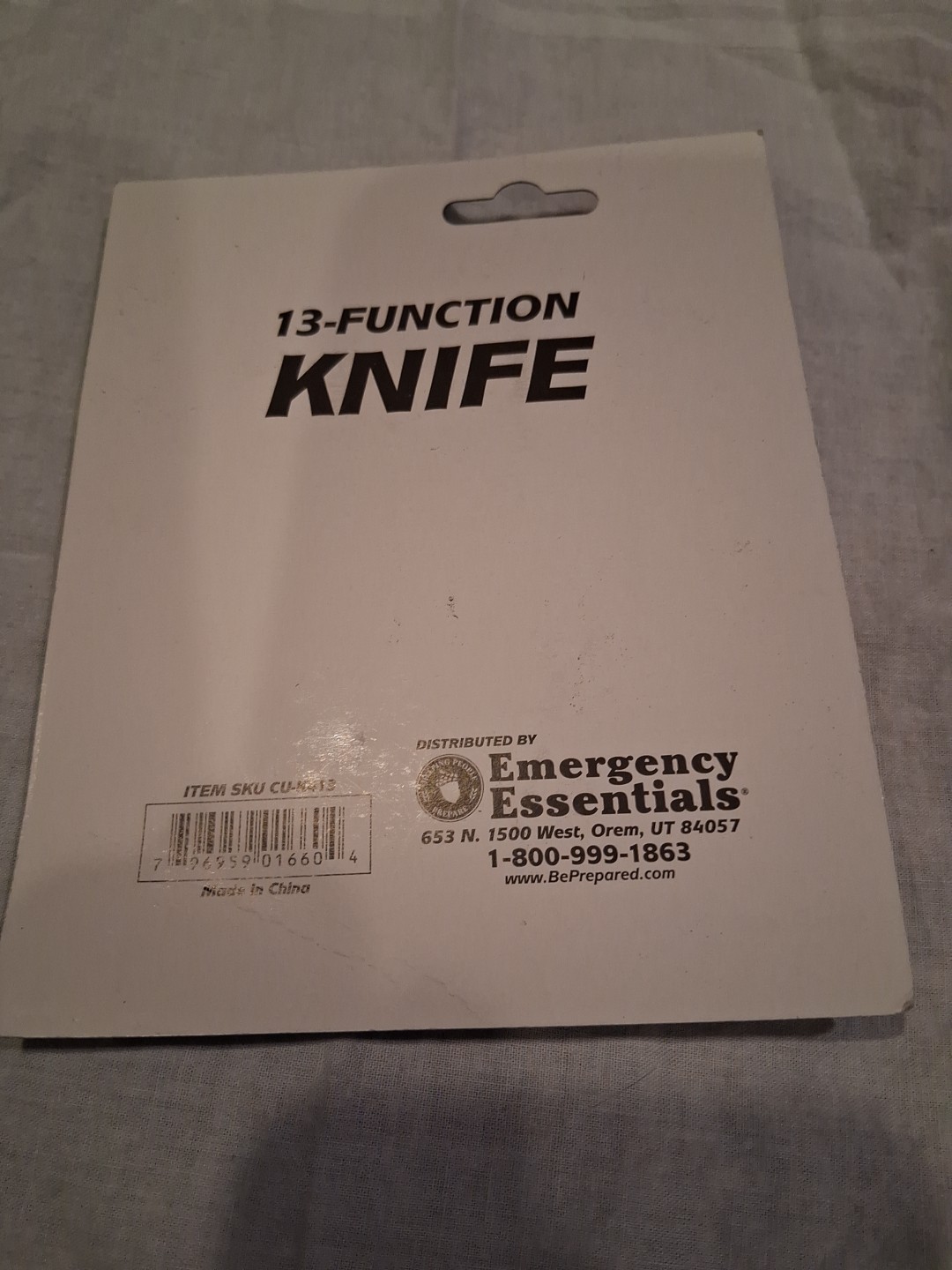 Uinta Gear 13 Function Knife & Flash Light Great For Backpacking, Camping, Ect