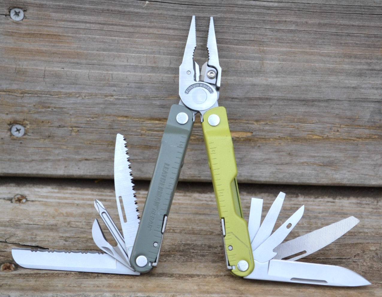 OEM Leatherman Rebar Mossy Slate Multi-Tool Knife Pliers & Other Tools — Great