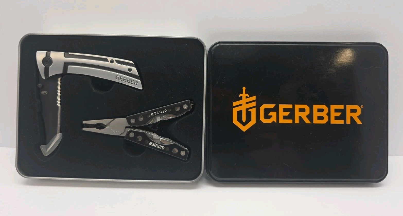 Gerber Traverse Serrated Edge Knife & Clutch Mini Multi Tool Combo New