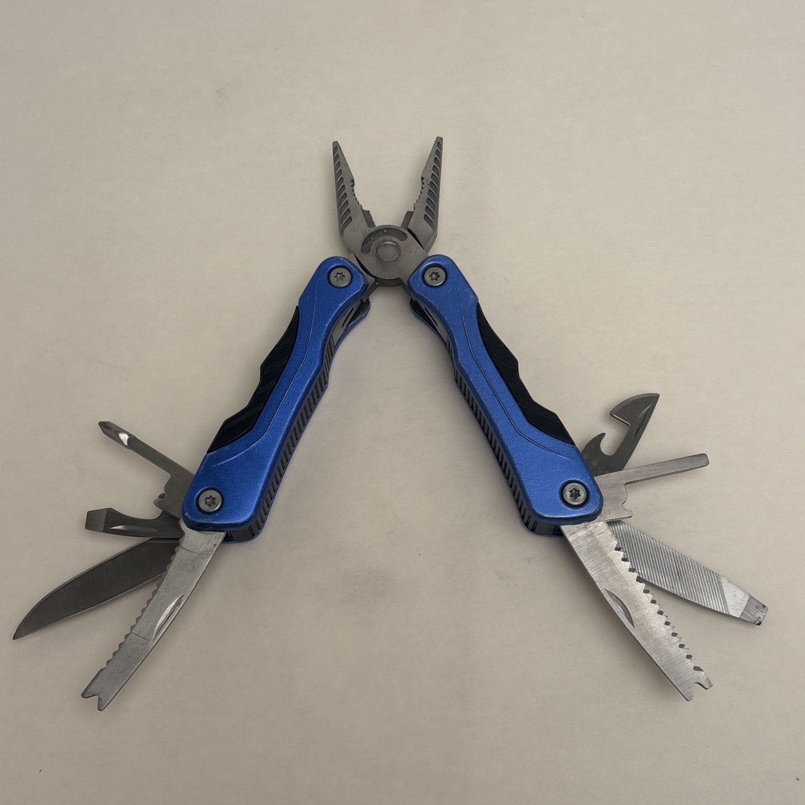 PT Multitool Pliers Spring-Loaded Pocket- Sized Blue Camp Hunt Fish Survival