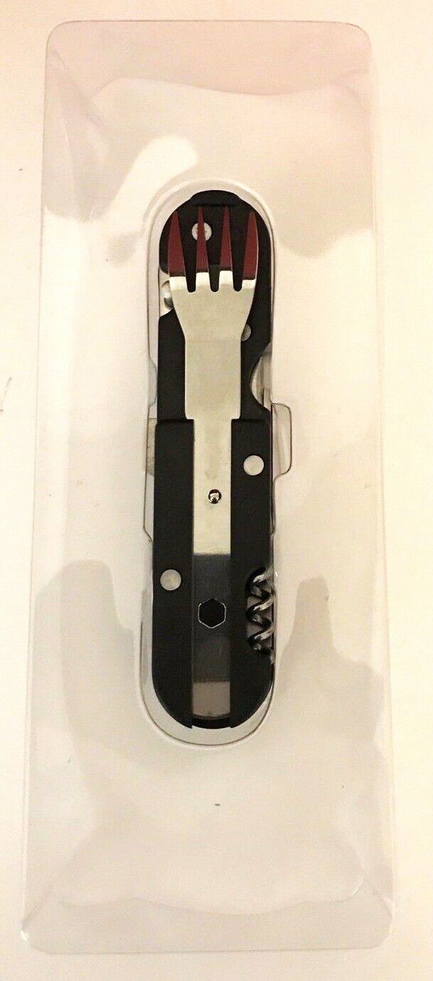 The 5-in-1 Ultimate Chow Tool 5 Minute Fix it Camping Scouts Eating Utensils NEW