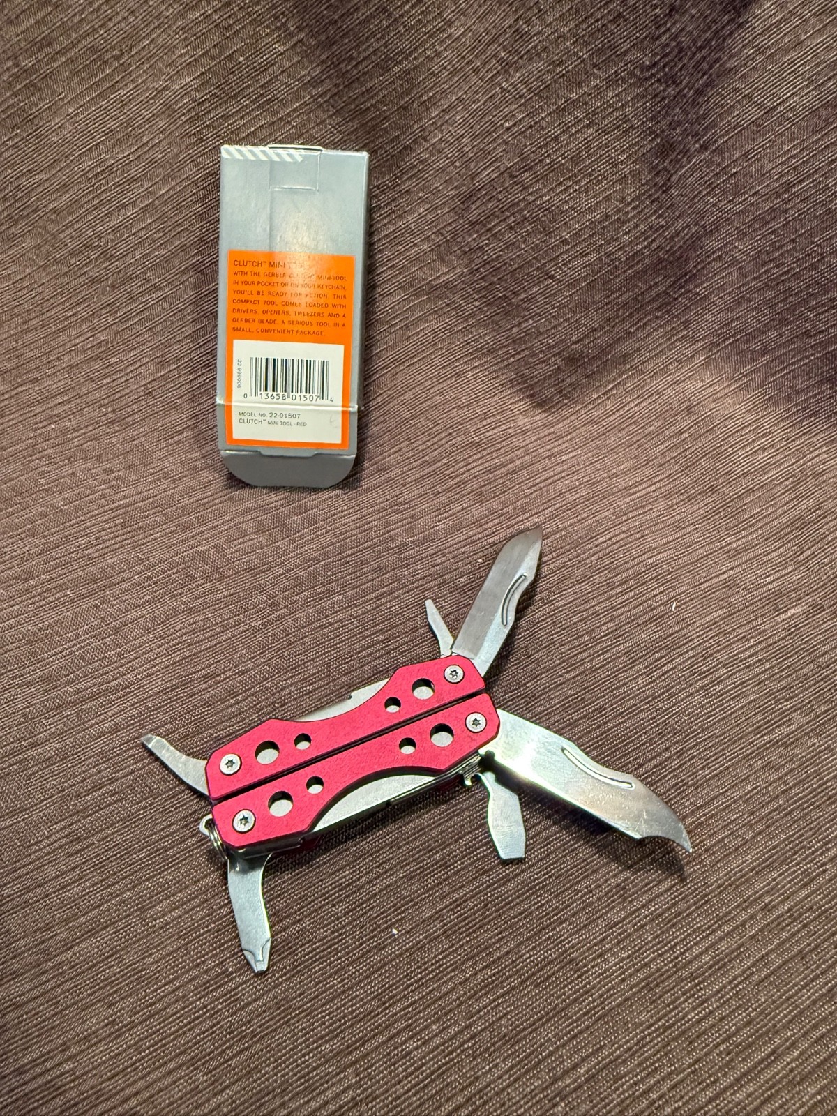 Gerber Clutch Mini Multi-Tool Red 22-01507 NIB Pliers Blade Keychain China