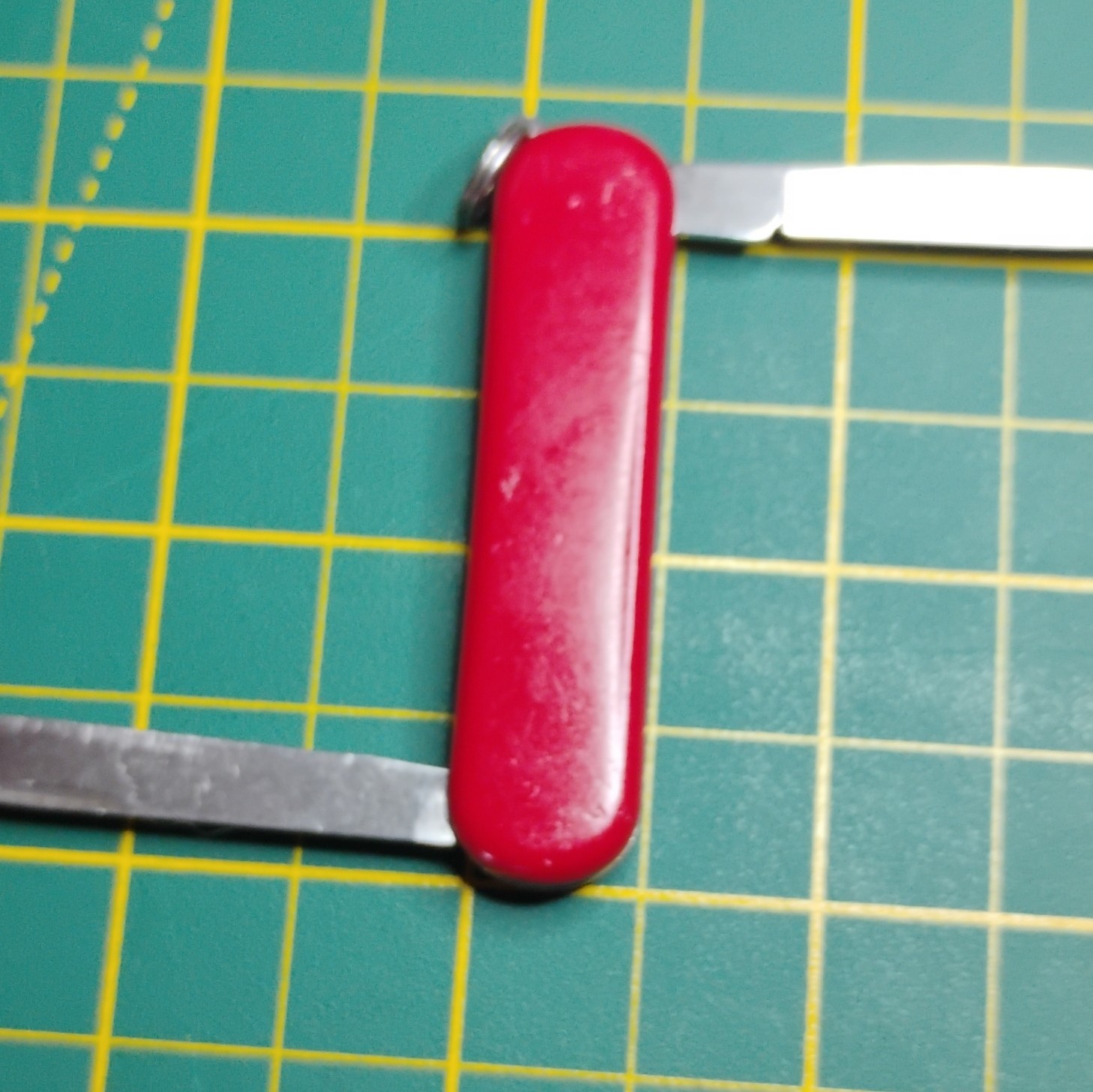 Snap-on Victorinox Pocketknife 2 Tools Knife Nail File SS 1.5in Red Lanyard