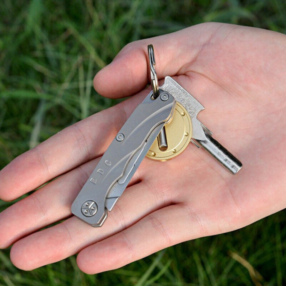 TC4 Titanium Utility Knife Scalpel Blade Pocket Folding Knife Outdoor Travel EDC