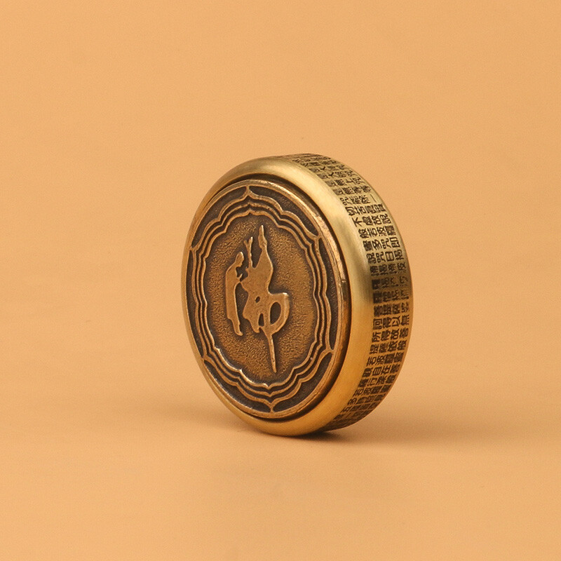 EDC Zen Buddha Fidget Spinner Retro Brass Hand Spinner Decompression Tool Toy