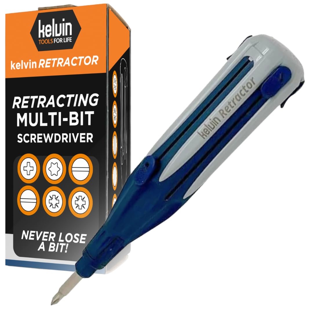 Tools Retractor – Retractable All-In-One Screwdriver Quick Change Phillips He…