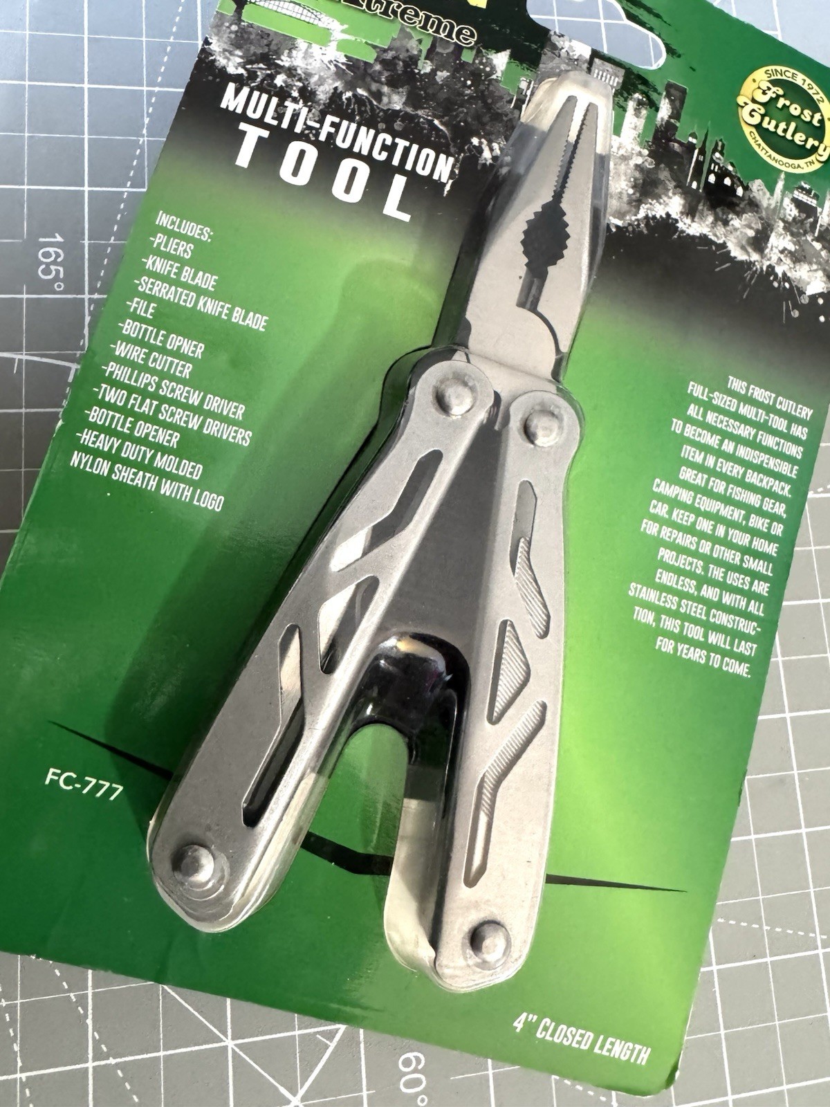 2x NEW FROST CUTLERY URBAN XTREME FC-777 11-Function Multi-Tool w Sheath NIB