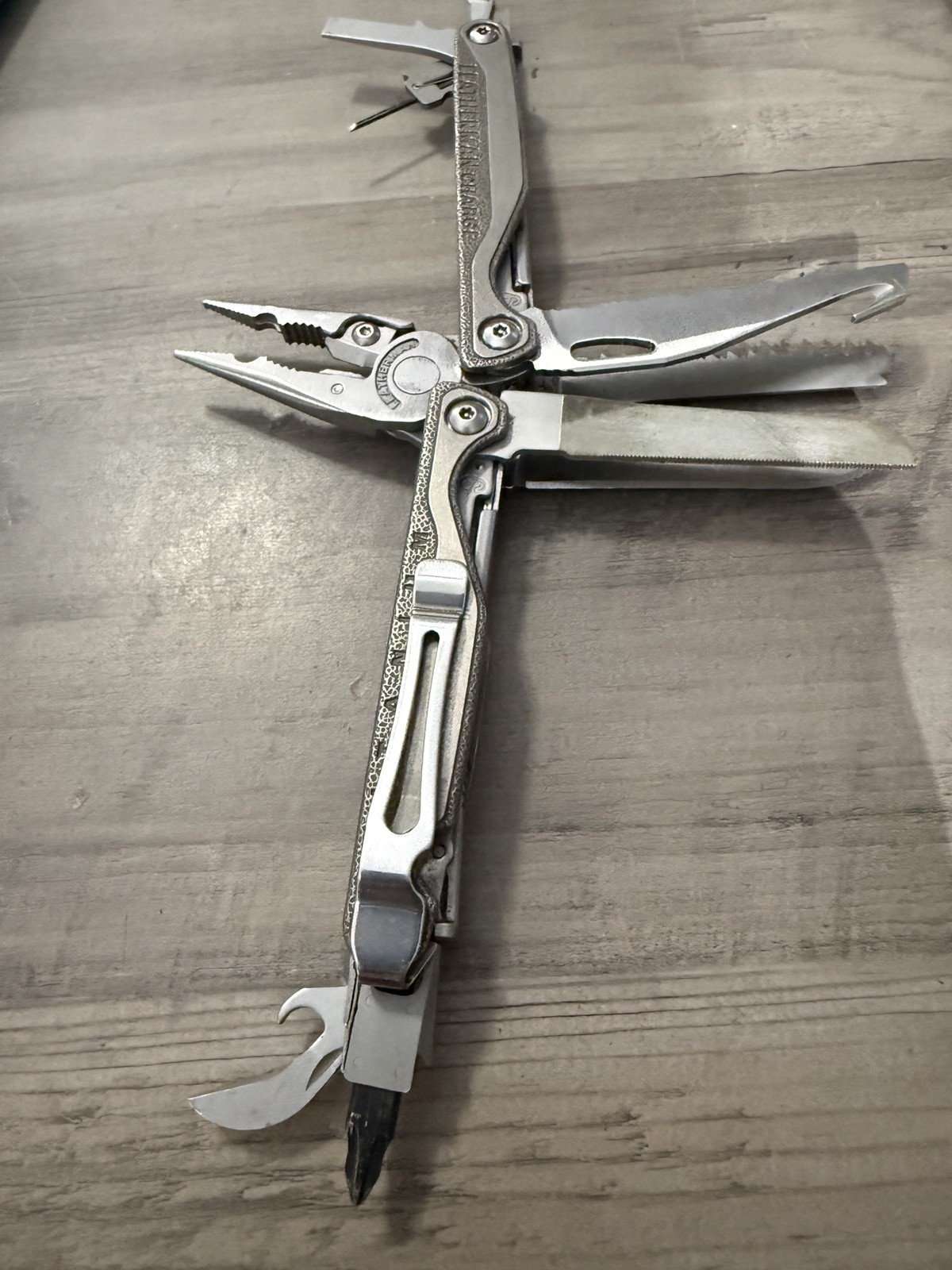 Leatherman Charge Ti Titanium Multi-Tool w/ Pocket Clip Tested Excellent Cond.