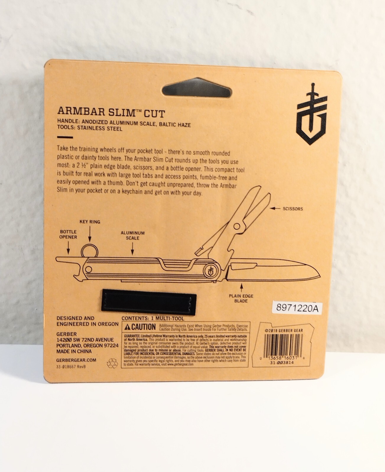 Gerber Armbar Slim Cut Multi-Tool Knife Color: Baltic Haze